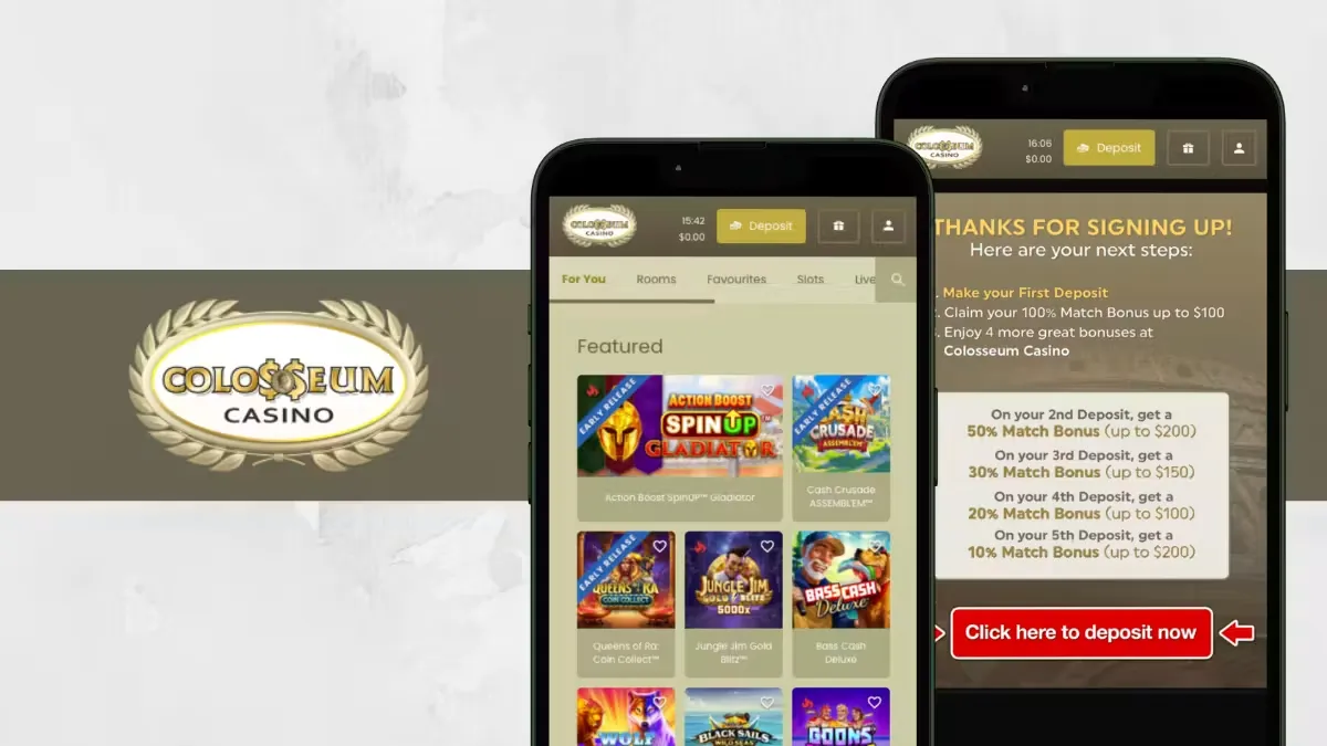 Colosseum Casino App Screenshot